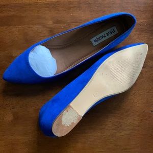 Steve Madden Blue Suede Flats